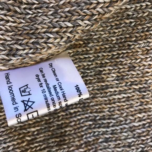 COPY - ESKANDAR 100% LINEN OPEN SWEATER CARDIGAN EARTHY - Picture 7 of 8